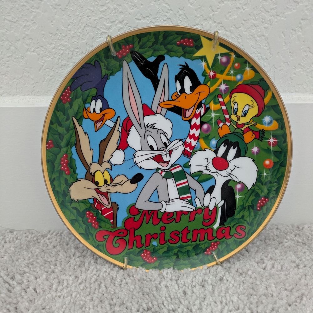Vintage Looney Tunes Christmas 1991 Limited Edition Collector's Plate